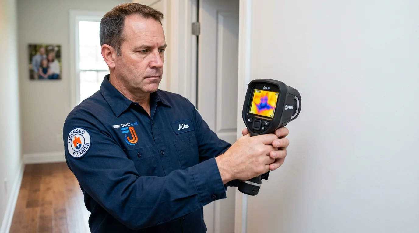 Thermal imaging leak detection by Johns Plumbing LLC in Beebe